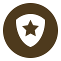 Badge with Star Icon